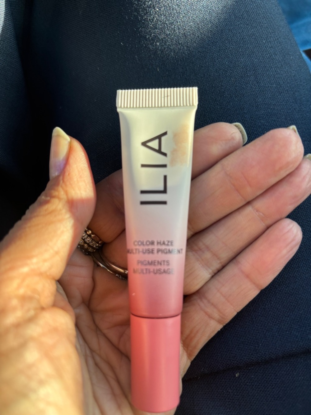 ILIA Color Haze Multi-Use Pigment — Soft Peachy Pink- temptation shade